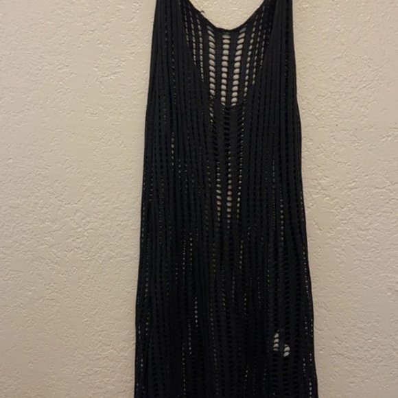 Black Plus Size Swim Cover Up - Picture 1 of 4